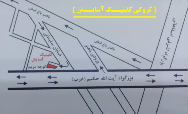 کروکی کلینیک آسایش
